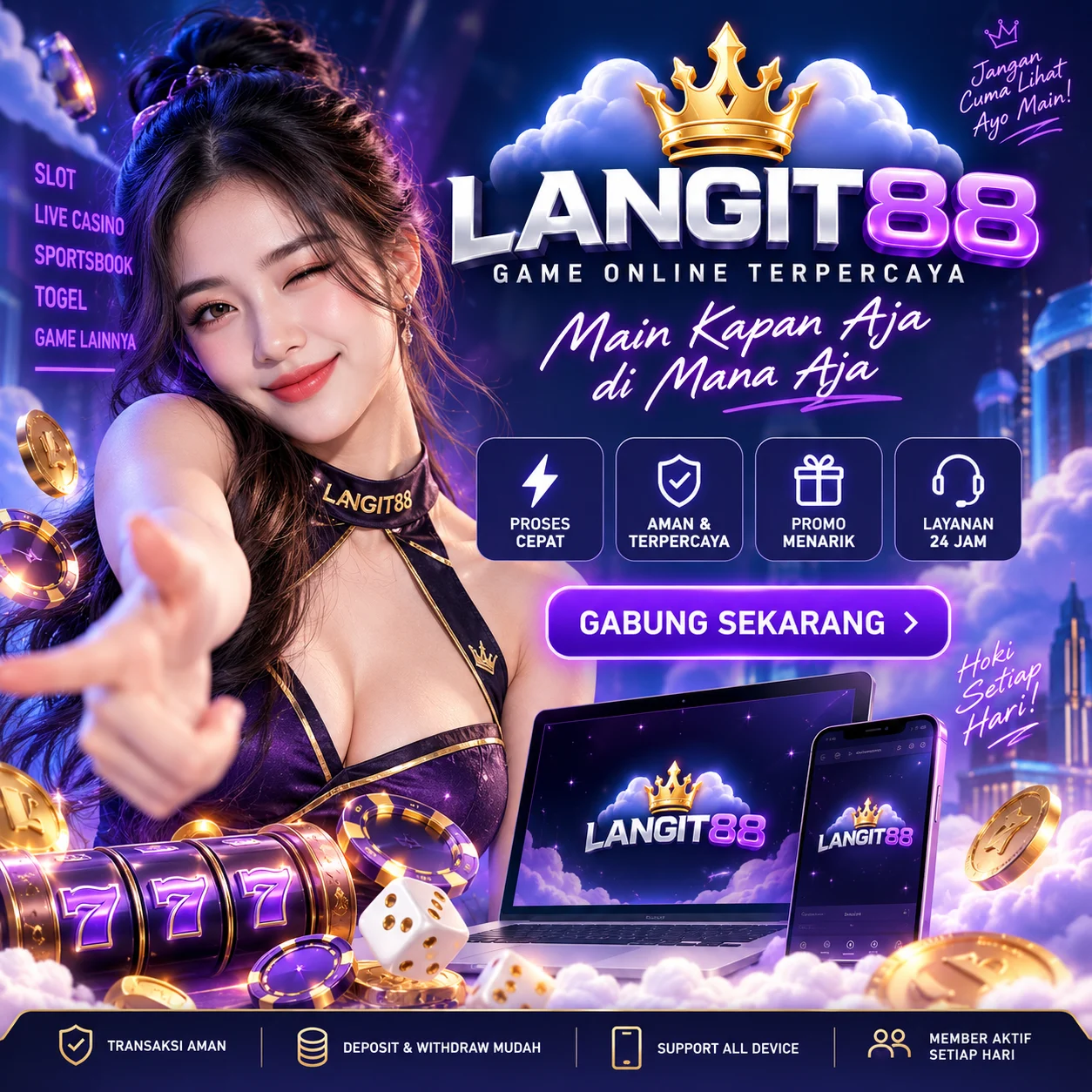 LANGIT88 TOTO4D Front Black 